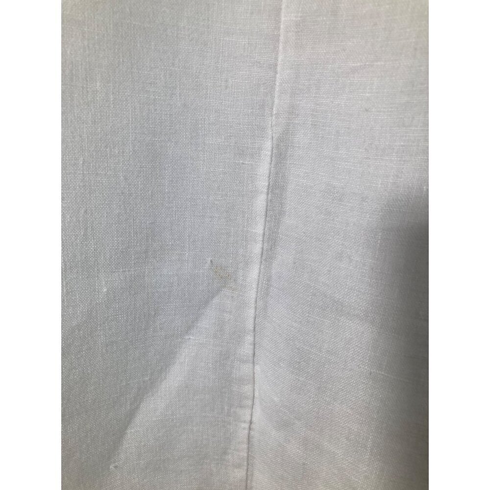 Womens White Linen Lace 3/4 Sleeve Boho Tunic Top‎ Made it Italy 16 - Picture 9 of 9